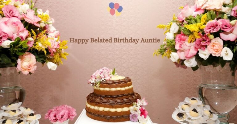 Happy belated Birthday wishes to Auntie