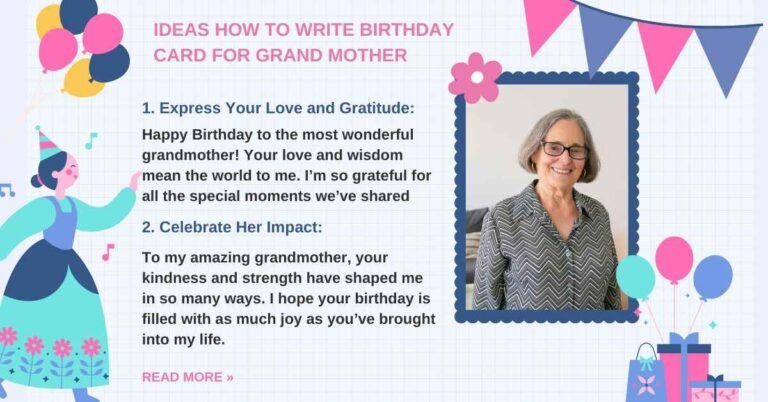 what to write in a grandmother's birthday card