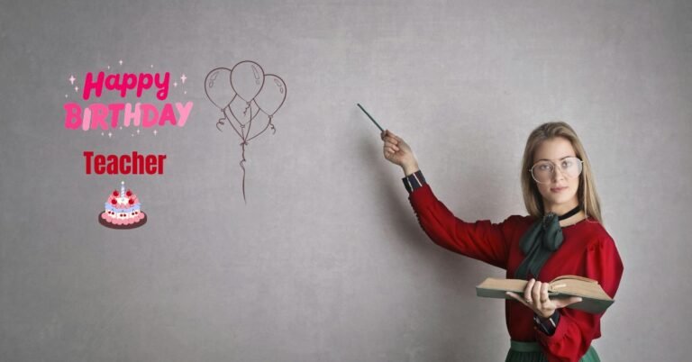 Happy Birthday lines for teacher image