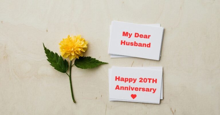 What do I say to my husband on our 20th anniversary image