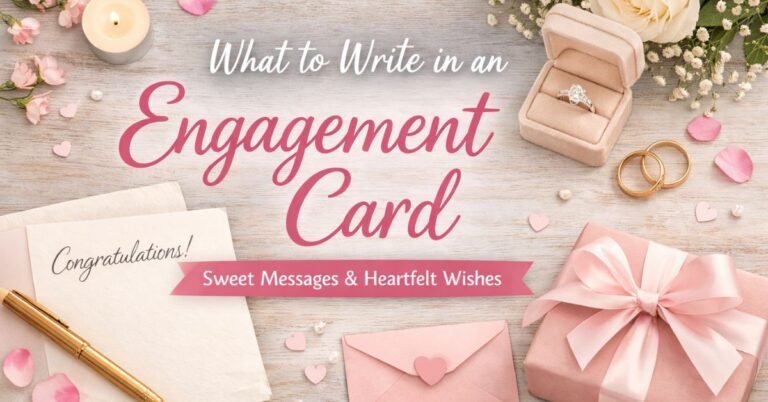 What to Write in an Engagement Card? image